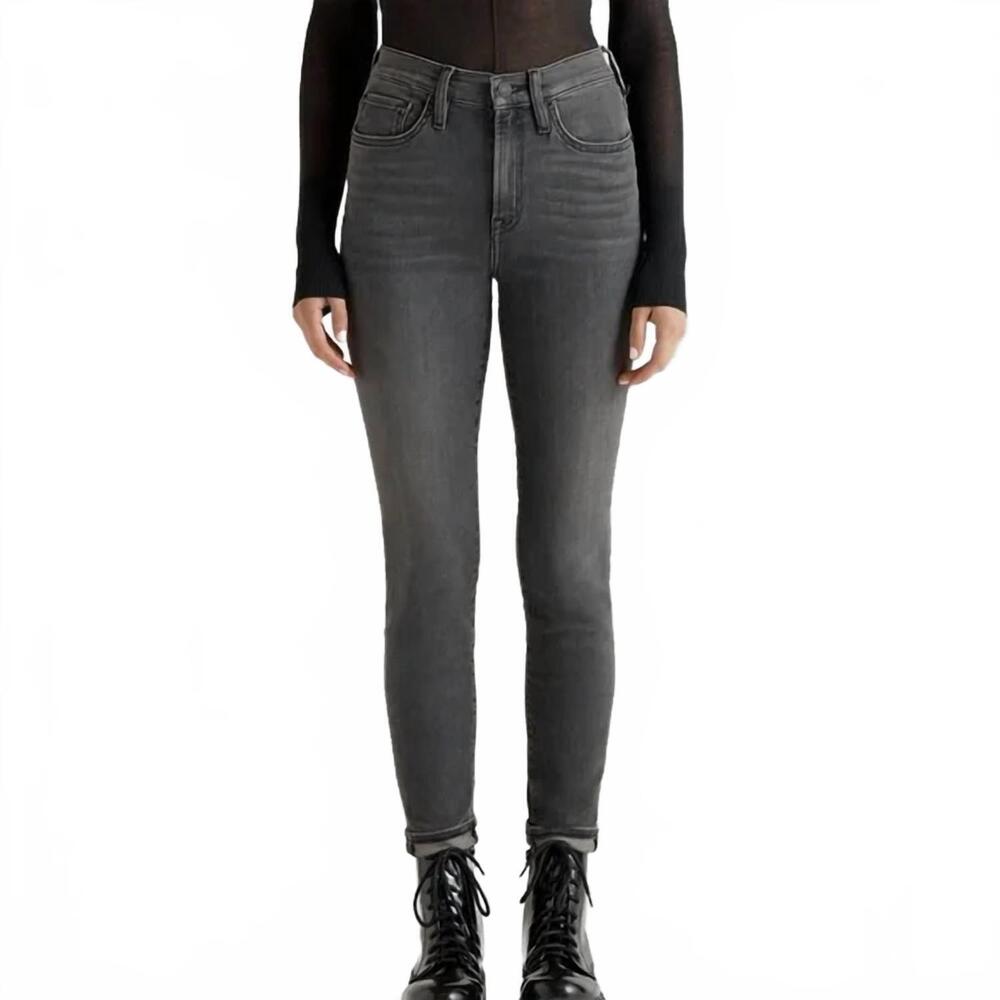 NEW EDWIN candice is a high-rise skinny jean in washed black